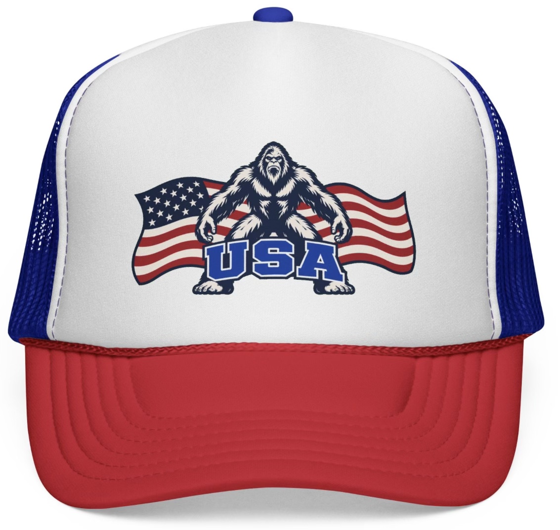 USA Sasquatch Trucker Hat