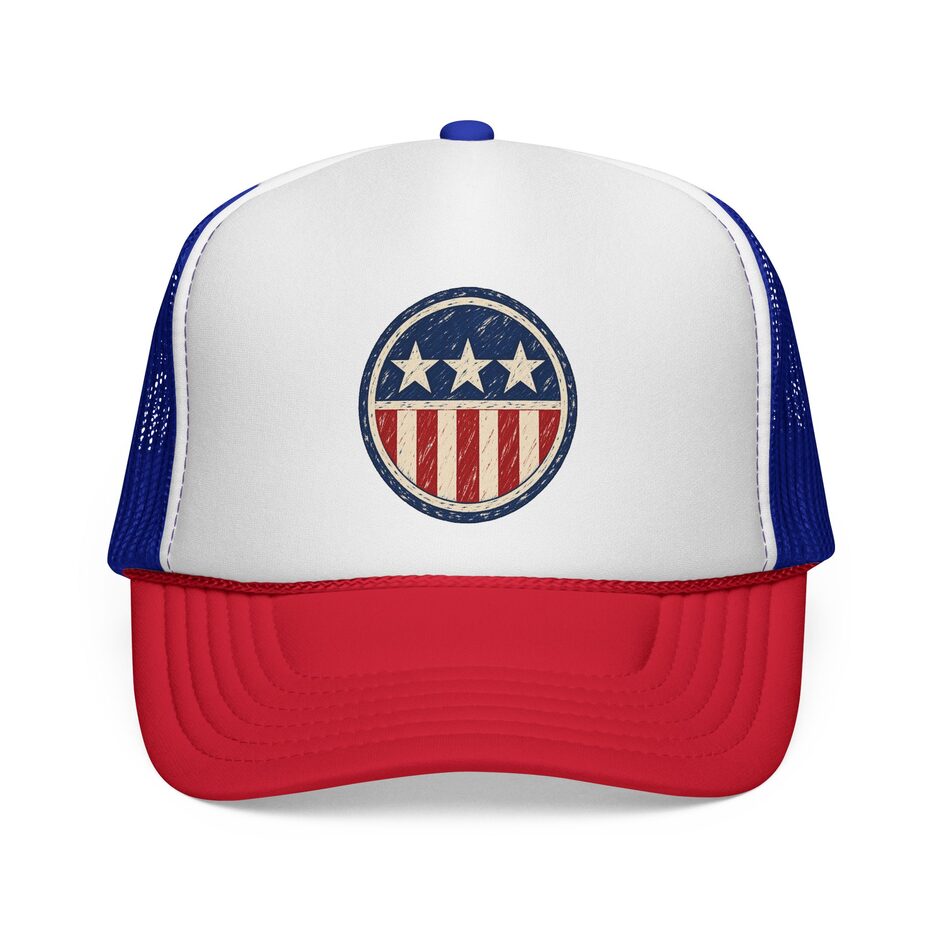 Vintage USA Stars & Stripes Trucker Cap